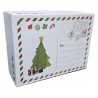 CAJA NAVIDAD 30X22X12 BLANCA - CARTA POSTAL